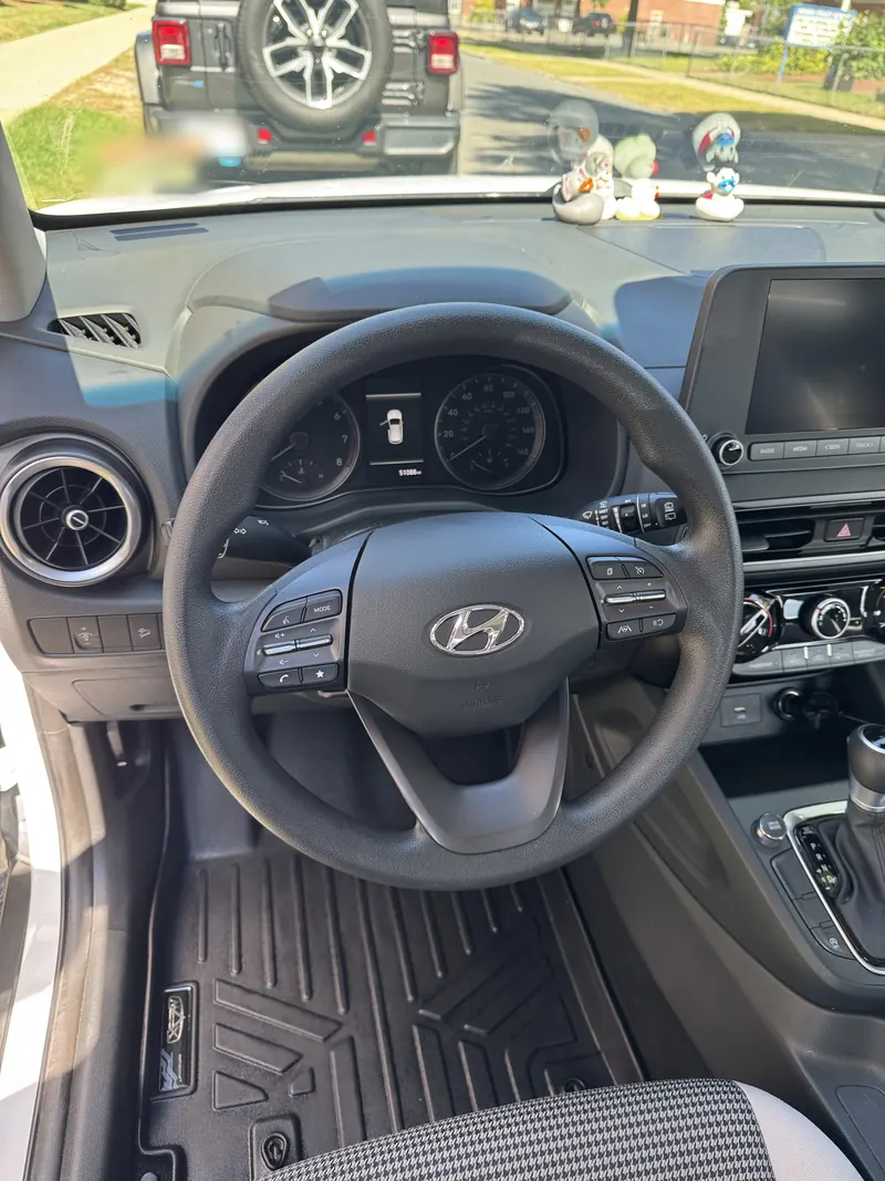 Clean Hyundai interior with fresh floor mats